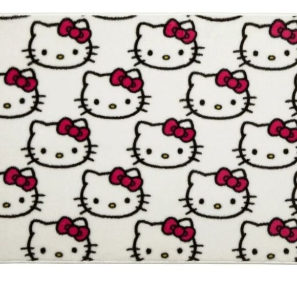 Hello Kitty Faux Fur Accent Rug - Picture 3 of 14